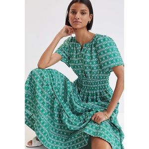 Anthropologie Somerset Maxi Dress In Green